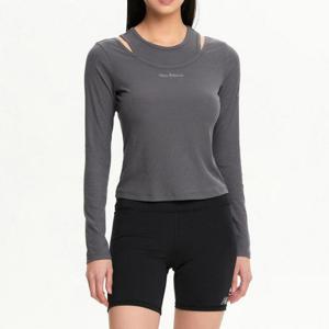 뉴발란스긴팔티 LQJ NBNDF2W312-60 WOMEN 소프트 골지 컷아웃 긴팔티 (SLIM FIT)