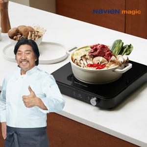나비엔 매직 포터블 1구 인덕션 터치식+다이얼식 전기레인지 프리스탠딩