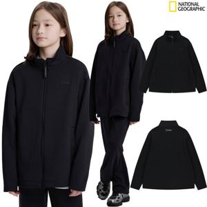 내셔널지오그래픽키즈 스탠넥 폴리저지 풀집업 점퍼 K254UJP040