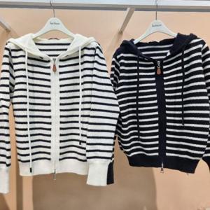 라티움 HC34 신축성좋은니트 단가라 짧은숏 후드 니트집업 T2541cd02