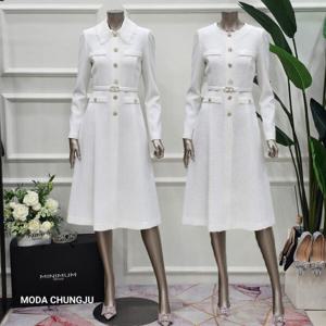 [미니멈]MD 자수 카라넥  A라인 원피스 MD MMXDAWO9130_CJ