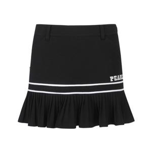 M 파리게이츠골프스커트 NQC 521C3PC365_BK 여성 플리츠 헴 로고 큐롯 스커트