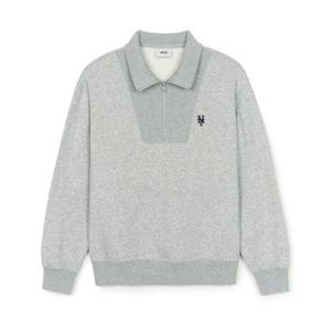 MLB긴팔티 GQC 3AMTB0546-09MGS 베이직 스몰로고 기모 반집업 맨투맨 뉴욕 메츠