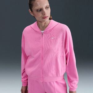 나이키후드집업 SQJ FN2420-675 스포츠웨어 칠 테리 여성 루즈 풀집 프렌치 테리 후디