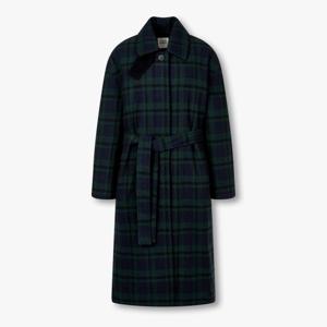 [톰보이]벨티드 체크 패턴 롱코트 9165411887