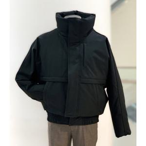 [바쏘옴므]Y4UA-59A 블랙 하이넥 프리미엄 구스다운 숏패딩 점퍼