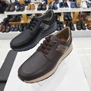 [엘칸토]남성 소가죽 경량 밴딩끈 캐주얼화 LCMC63U538