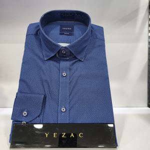 [예작]예작YJ3FUS530 체크 프린팅 코튼레이온 슬림핏  긴팔셔츠
