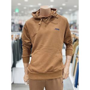 [지프]남녀공용 프리덤 와펜 루즈핏 후드티셔츠(JQ4THU035_BR)