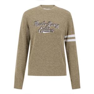 [마스터바니에디션] (421E4SR505)여성 부클레 로고 레이어드 긴팔 니트