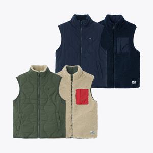 [공식][타미힐피거] 리버시블 테디 베스트 2종 택1 (T42F7QVT180BT1)