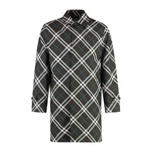 버버리 체크 패턴 개버딘 카 코트 8091845157805 C1213