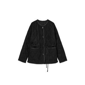 [올리브데올리브] OP5WMA91 레자배색 다이아 퀼팅패딩