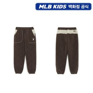[MLB키즈] 아웃도어 모노그램 플리스 조거 팬츠 (7APTM0356-43BRS)