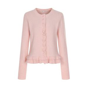 [올리브데올리브]에리 밑단 프릴 니트 가디건 OK5WDA77