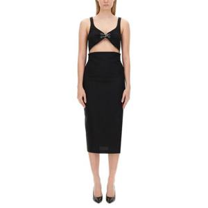 모스키노 미디 원피스 04108226 BLACK