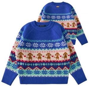 [블루독8-키즈] 블루 도기자카드스웨터 울니트 티셔츠 크리스마스 두돌선물 초등학생 25C3530001