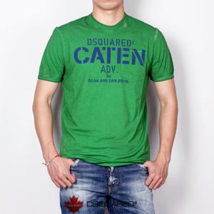 디스퀘어드 맨 CATEN 딘앤댄 포켓반팔티 그린 74GC0897