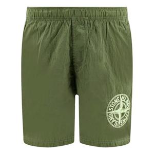 스톤 23SS 로고 자수 스윔 숏팬츠 카키 7815B0948 V0055