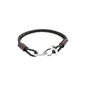 페라가모 간치니 레더 브레이슬릿 그린 770380-780310