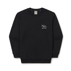 스노우피크 공용 텐트 그래픽 스웨트셔츠 B1 S25FMFHT62 BK DC DK LE