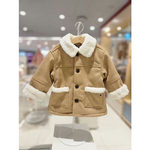 블루독베이비[hu]25.FW겨울신상 BE)벨로아FUR자켓 45C19-113-02 무스탕점퍼 스웨이드자켓 패딩점퍼 아우터