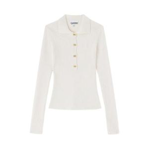 가니 버튼 골지 폴로 셔츠 A1070085