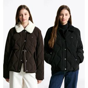 [타미진] T32F6QJC22TWL1 여성 쉐르파 탈부착 코듀로이 퀼팅 다운 점퍼