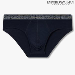 [엠포리오 아르마니 언더웨어]올오버 샤이니로고 밴드코튼 삼각브리프(0815311060)