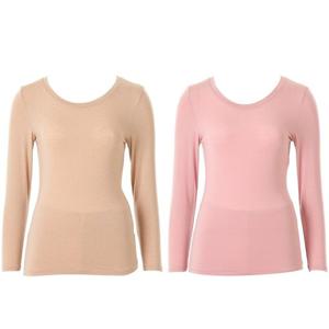 와코루 프리미엄 부드럽고 따뜻한 모달 캐시미어 9부 내의상의 WLG2552C