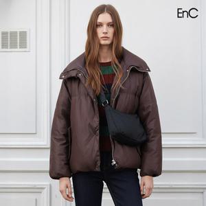 [ENC] 덕파이버 샤이닝 와인 패딩점퍼