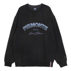 휠라긴팔티 TQJ FS2POG4102X-BLK 기모 PIEMONTE 맨투맨