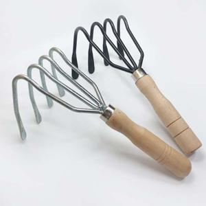 4발 갈퀴(랜덤)바지락호미 갈고리 조개잡이 갯벌체험 조개호미 해루질용 해루지랑비 체험활동 조개집게 갯벌체험 해루질용품 갈퀴 4발 주말농장