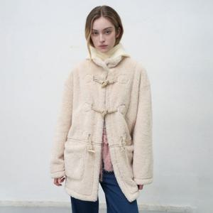 WOMAN 리버시블 무스탕 더플 코트 [IVORY] / WBE4L10522