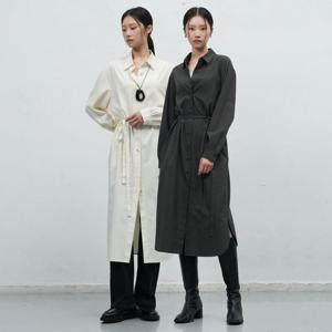 WOMAN 벨티드 셔츠 원피스 [3COL] / WBE4L15511