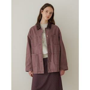 [올리브데올리브] OJ5XM277 코듀로이 배색 루즈핏 포켓 데님 점퍼