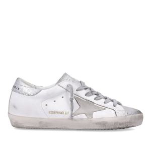 골든구스 슈퍼스타 실버 스웨이드 스타 스니커즈 GWF00101F0035