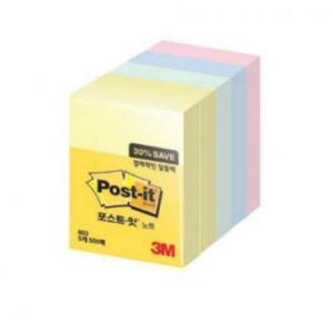 3M 포스트잇 653-5A 알뜰팩 (51x38mm 500매) 포스트잇 포스트잍 메모지 노트 접착메모지 페이지마커