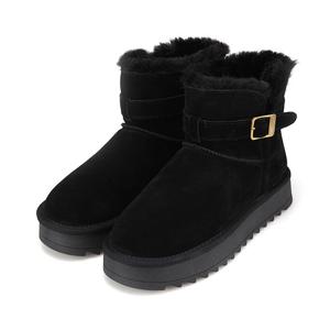 [25FW 신상] 바바라 소가죽 버클 디테일 여성 앵클 퍼부츠 3cm_BBI882