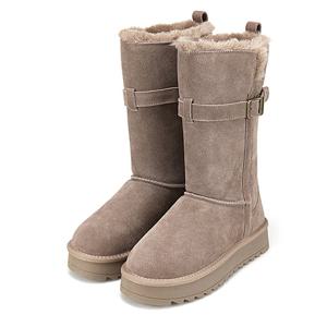 [25FW 신상] 바바라 소가죽 버클 디테일 여성 롱 퍼부츠 3cm_BBI881