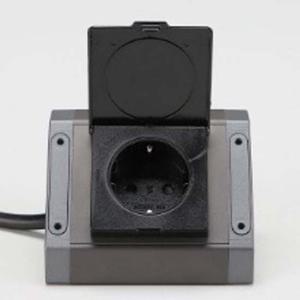 BIS 빌트인 가구 코너 콘센트 블랙커버 BIB-001 다크그레이 부품 소모품 자재 파츠