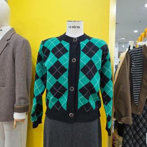 르피타 DP01 배색가디건 L254BKTC12