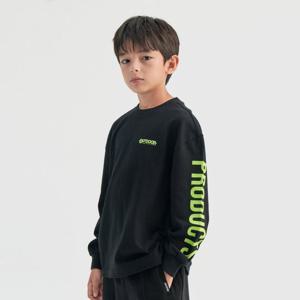 [아웃도어프로덕츠 키즈]타이포 긴팔 티셔츠 (블랙) OD244ILS05_BLK
