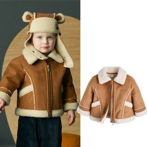 [모이몰른]유아 브레디 무스탕 코트 M244COB04P