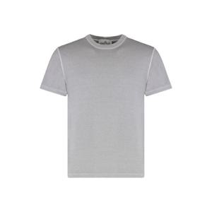 25SS 스톤아일랜드 로고 코튼 t 셔츠 2100219S0057V0161