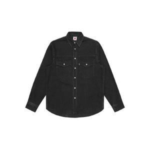25FW ICE CREAM 러닝 도그 데님 셔츠 ICD25206BLACK