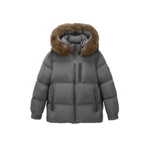 [게스]게스 남성 라쿤 퍼 미디엄 다운패딩 카키 MO4W5874