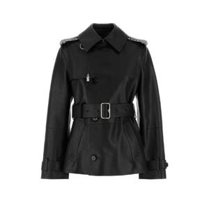 24FW Burberry 블랙 레더 자켓 8099330A1189