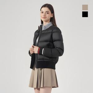 클라우스 여성 레이어드 집업 골프 패딩 점퍼 FH25WW2501 BK