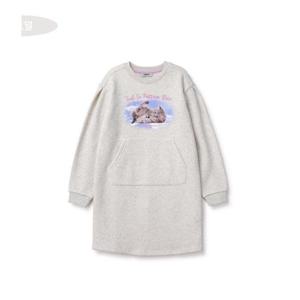 레노마키즈 HC12 고양이 그래픽 코즈 원피스 R2345O611